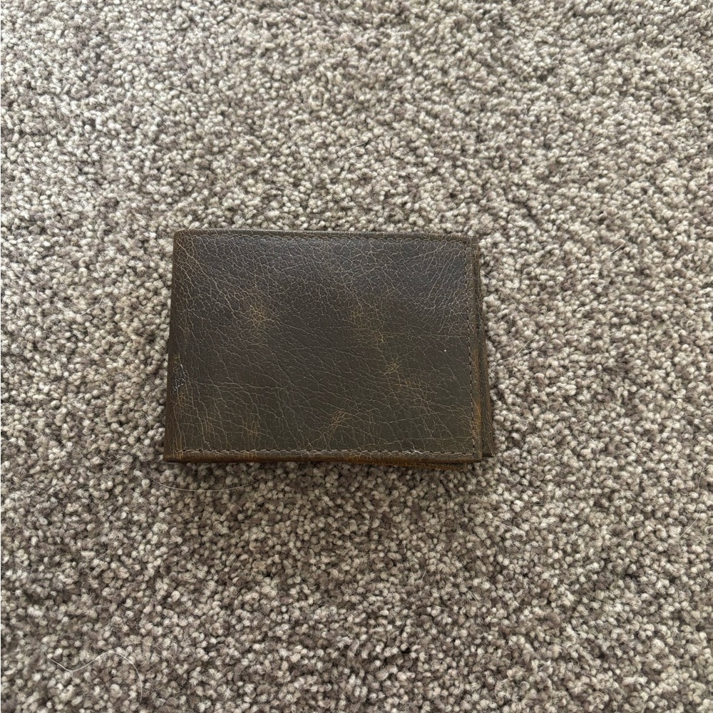 George Dark Brown Leather Card Holder